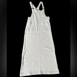 Vintage 1999/2000s Waffle Weave Overall Jumper Dress